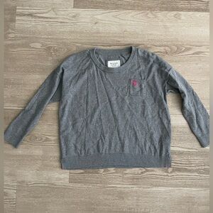Abercrombie and Fitch grey pocket sweater